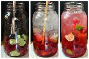 Framboise lime water