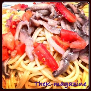 spaghetti gavros marinatos
