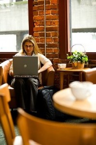 woman on laptop