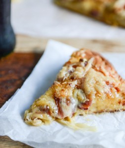 pizza- caramelized onions