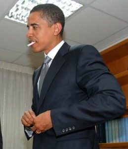 obama smoking