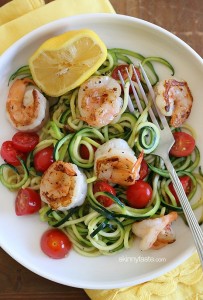 Zoodles with Spicy Shrimp