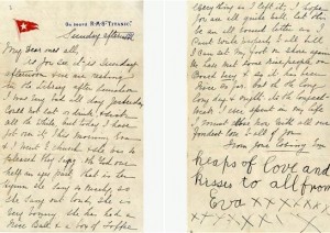 titanic letter sold