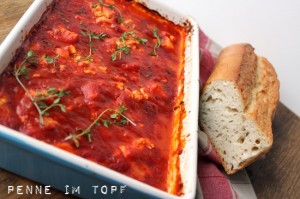 tomato sauce feta