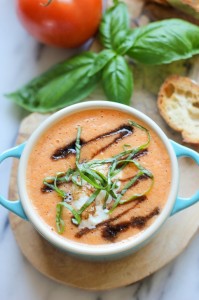 caprese tomato soup