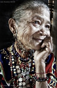 old beautiful woman